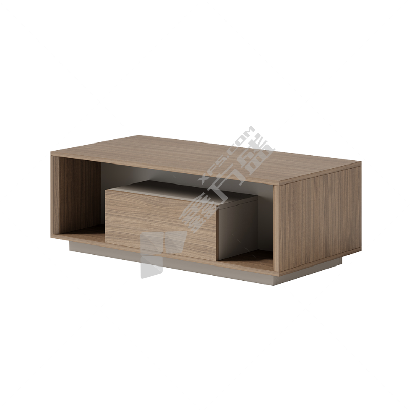 企诺 QND2bWLZY-Y1581 E0级净味环保板 商务风长茶几 1400*700*450mm 棕色